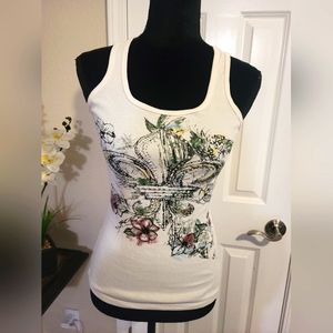 SOLD 90's Vintage Studded Fleur-de-lis Tank